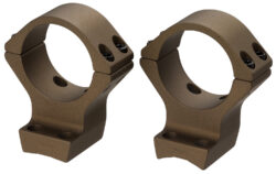 Browning 12535 X-Bolt Scope Mount System X-Lock Burnt Bronze Cerakote Aluminum 30mm Tube, Medium Rings