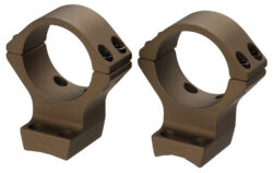Browning 12542 X-Bolt Scope Mount System X-Lock Burnt Bronze Cerakote Aluminum 34mm Tube, High Rings